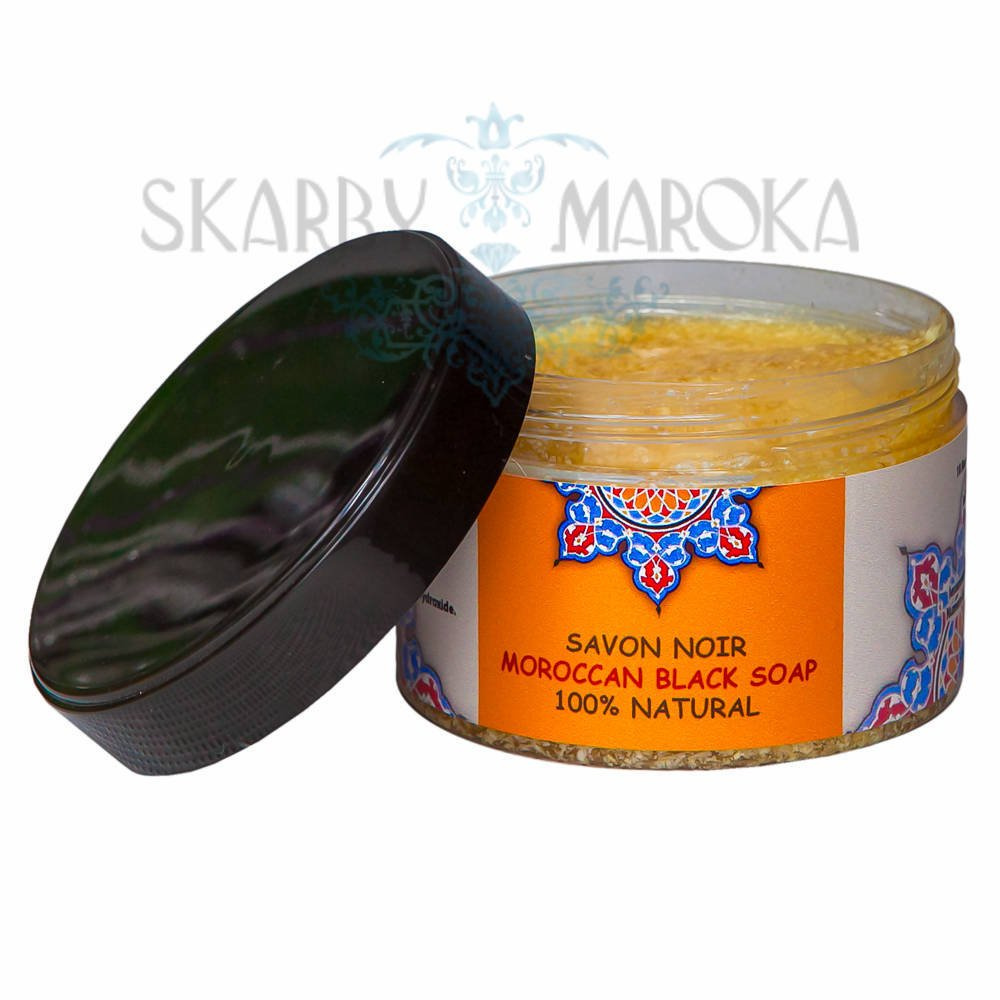 MAROKAŃSKIE MYDŁO MAROCCAN HAMMAM SPA  - SAVON NOIR z Olliwą z Oliwek 200 ml