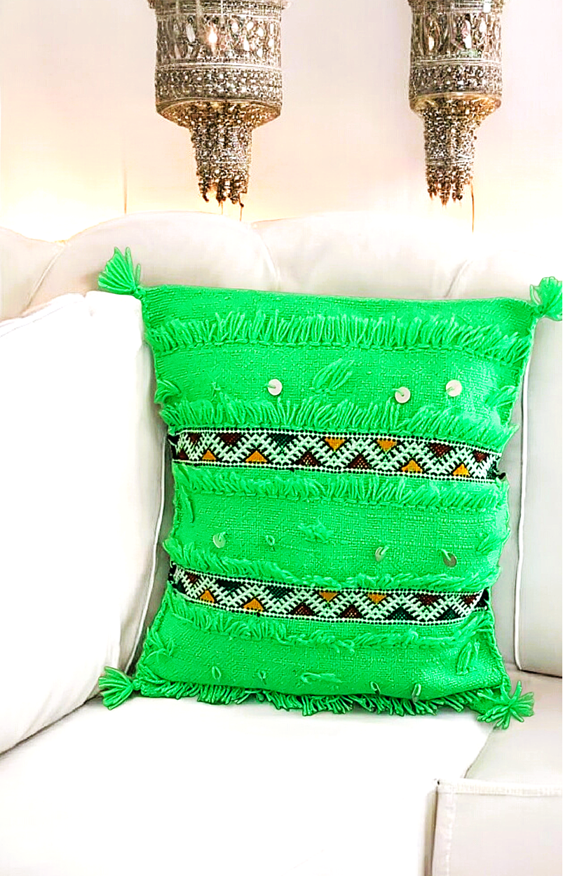 Ręcznie tkana POSZEWKA  - MAROKAŃSKI KILIM – Etniczna Dusza w Twoim Wnętrzu 