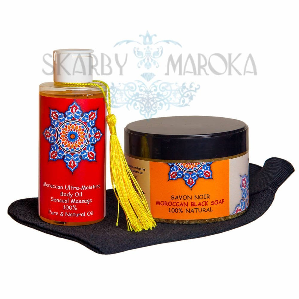 MAROCCAN HAMMAM SPA  - Ekskluzywny zestaw do zabiegu hammam  - Witaminowy koktajl intensywnie nawilżający skórę.