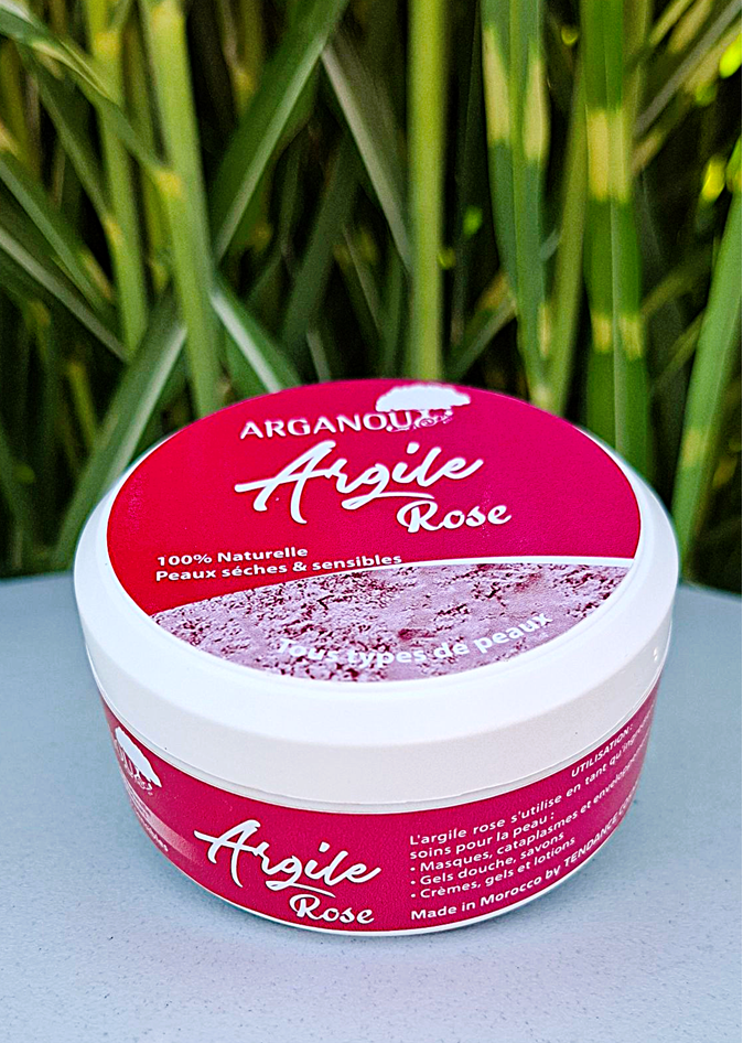 Marokańska RÓŻOWA GLINKA  – Argile Rose 210 gram