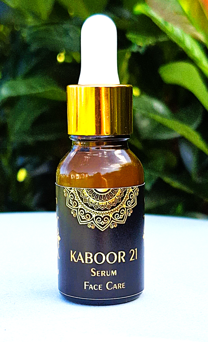 Roślinne 100% naturalne odmładzające  SERUM DO TWARZY  Kaboor - nowa receptura 15 ml