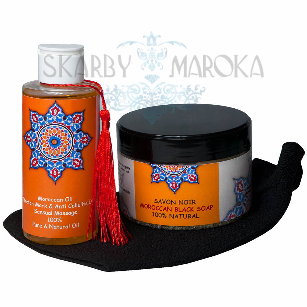 MAROCCAN HAMMAM SPA  - Ekskluzywny zestaw do zabiegu hammam  -  antycellulitowy i wzmacniający skórę