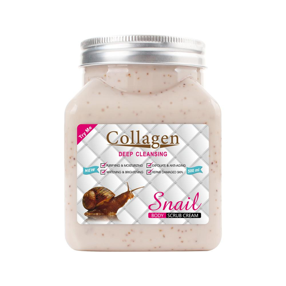 PEELING DO TWARZY I CIAŁA z kolagenem i śluzem ślimaka 500 ml