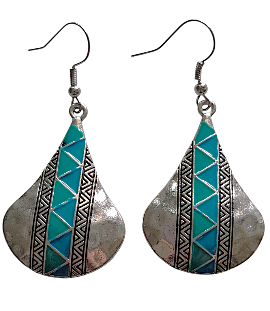 Szmaragdowy wiatr - kolczyki z Maroka