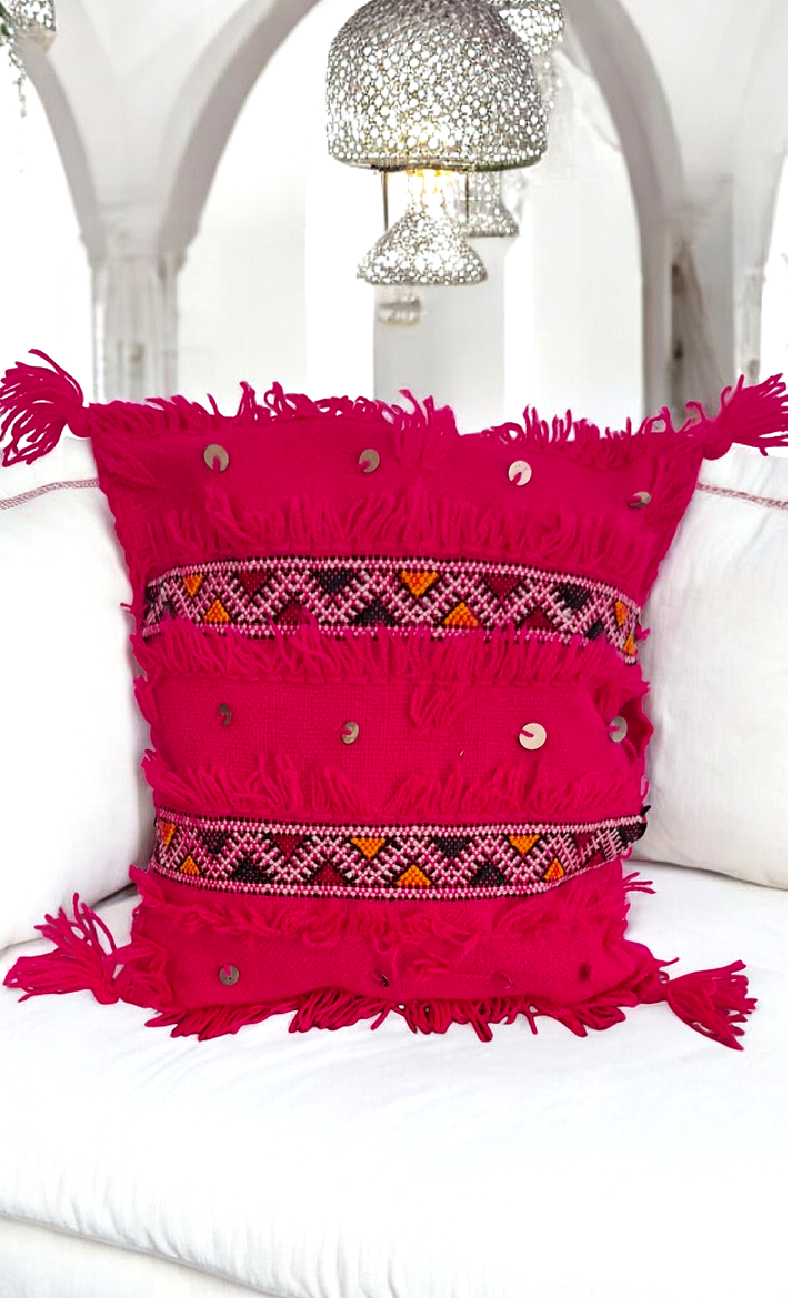 Ręcznie tkana POSZEWKA  - MAROKAŃSKI KILIM – Etniczna Dusza w Twoim Wnętrzu