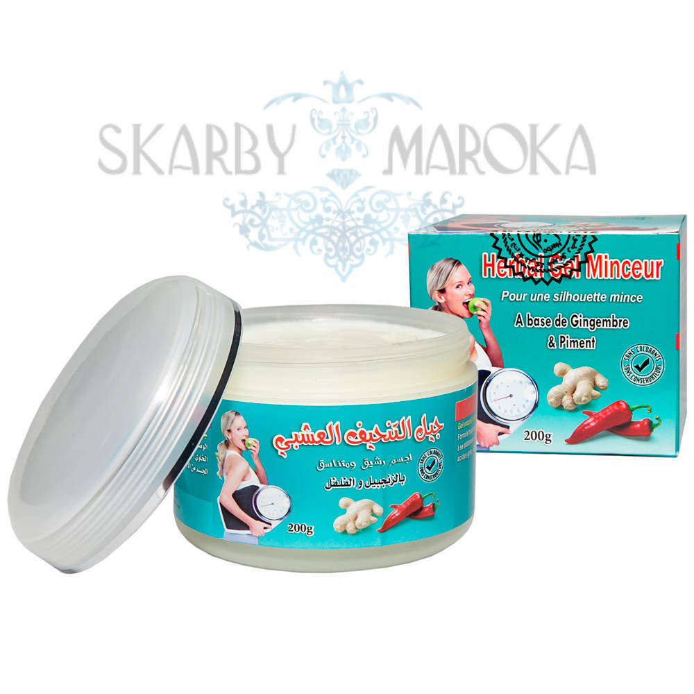 Naturalny krem wyszczuplający, spalający tłuszcz antycellulitowy z esencją z imbiru i papryki 200 gram