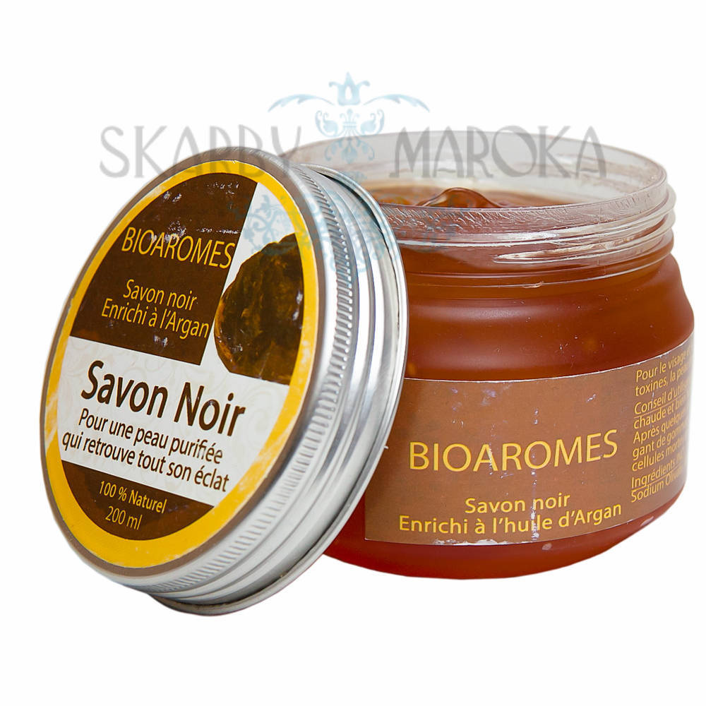 MAROKAŃSKIE MYDŁO MAROCCAN HAMMAM SPA  - SAVON NOIR z OLIWĄ Z OLIWEK 200 ml