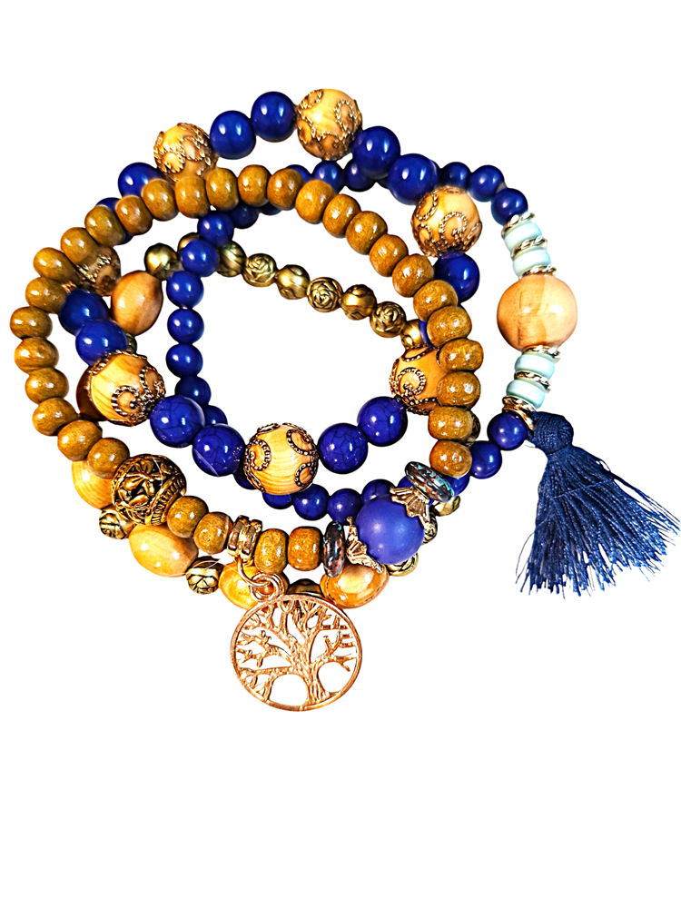 Zestaw 4 bransoletek w orientalnym stylu