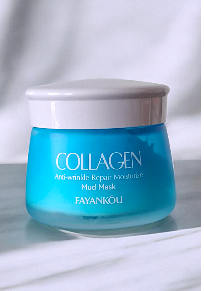 Głęboko NAWILŻAJĄCA I REGENERUJĄCA  maska do twarzy z kolagenem i glinką  120 gram 