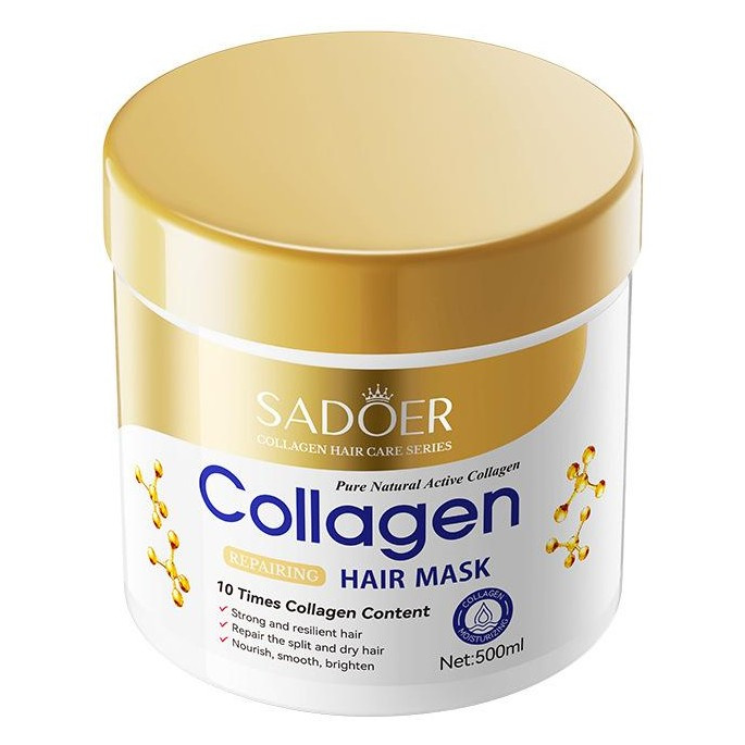 MASKA DO WŁOSÓW z kolagenem duża pojemność !  - 500 ml Nawilżenie i wygładzenie.