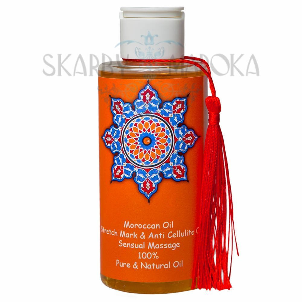WZMACNIAJĄCY SKÓRĘ  ANTY CELLULITOWY NATURALNY OLEJEK DO CIAŁA  - Ekskluzywna seria MAROCCAN  HAMAM SPA 150 ml