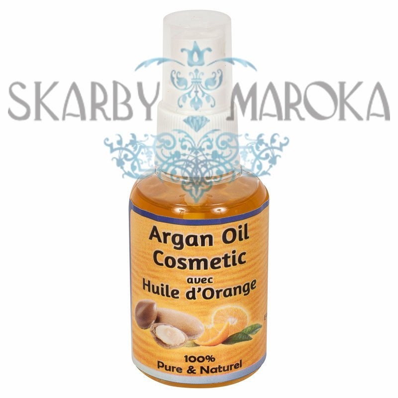 100% naturalny OLEJEK ARGANOWY z olejkiem pomarańczowym 100 ml większa pojemność