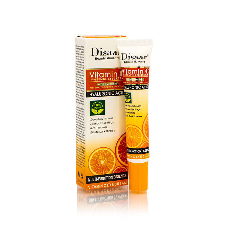 KREM POD OCZY  z witaminą C i kwasem hialuronowym 25 ml  wygładza zmarszczki i rozjaśnia skórę