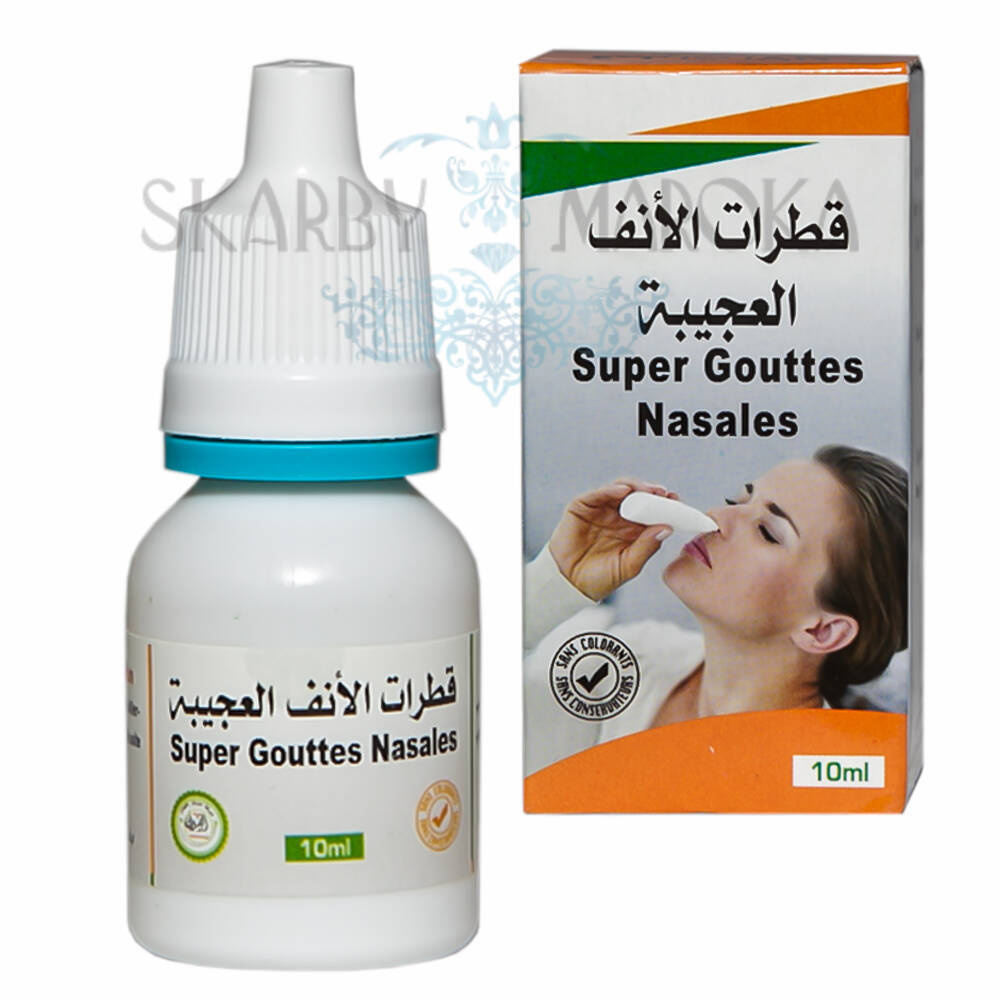 Naturalne, organiczne KROPLE DO NOSA ,  zapalenie zatok 10 ml