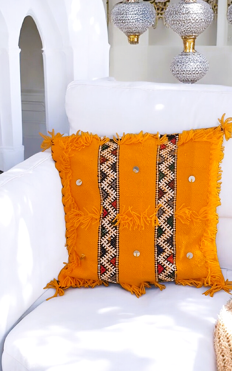 Ręcznie tkana POSZEWKA  - MAROKAŃSKI KILIM – Etniczna Dusza w Twoim Wnętrzu 