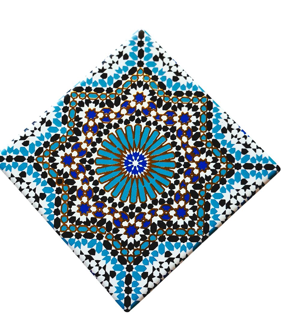 Ceramiczna podkładka z Maroka, piękna orientalna ozdoba - MAROCCAN CANDELA