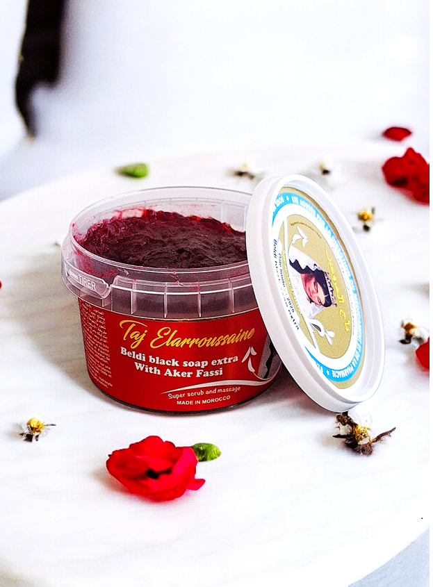 Marokańskie mydło savon beldi z dodatkiem Aker Fassi 250 ml