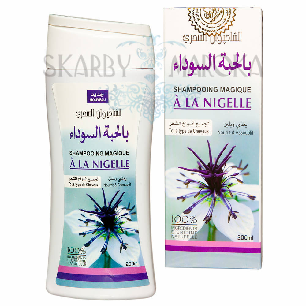 Znakomity roślinny SZAMPON Z OLEJKIEM Z CZARNUSZKI 200 ml bez sls