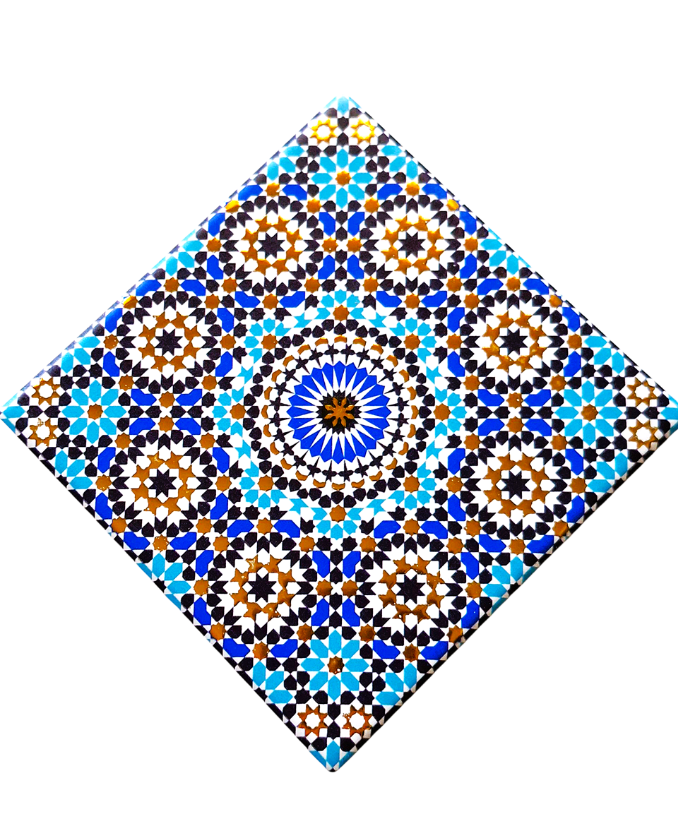 Ceramiczna podkładka z Maroka, piękna orientalna ozdoba - MAROCCAN CANDELA