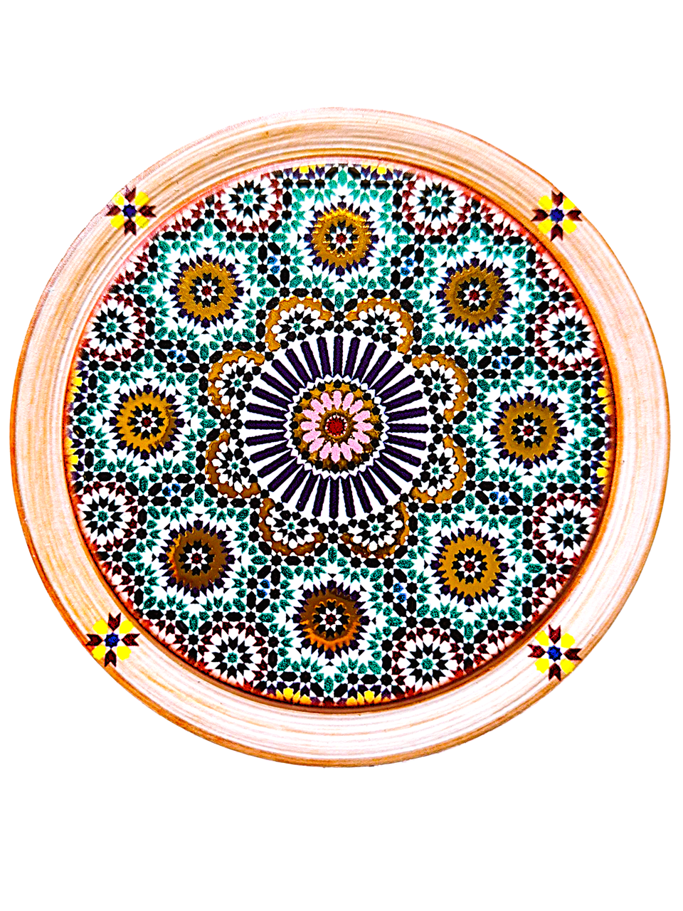 Ceramiczna podkładka z Maroka, piękna orientalna ozdoba - MAROCCAN CANDELA