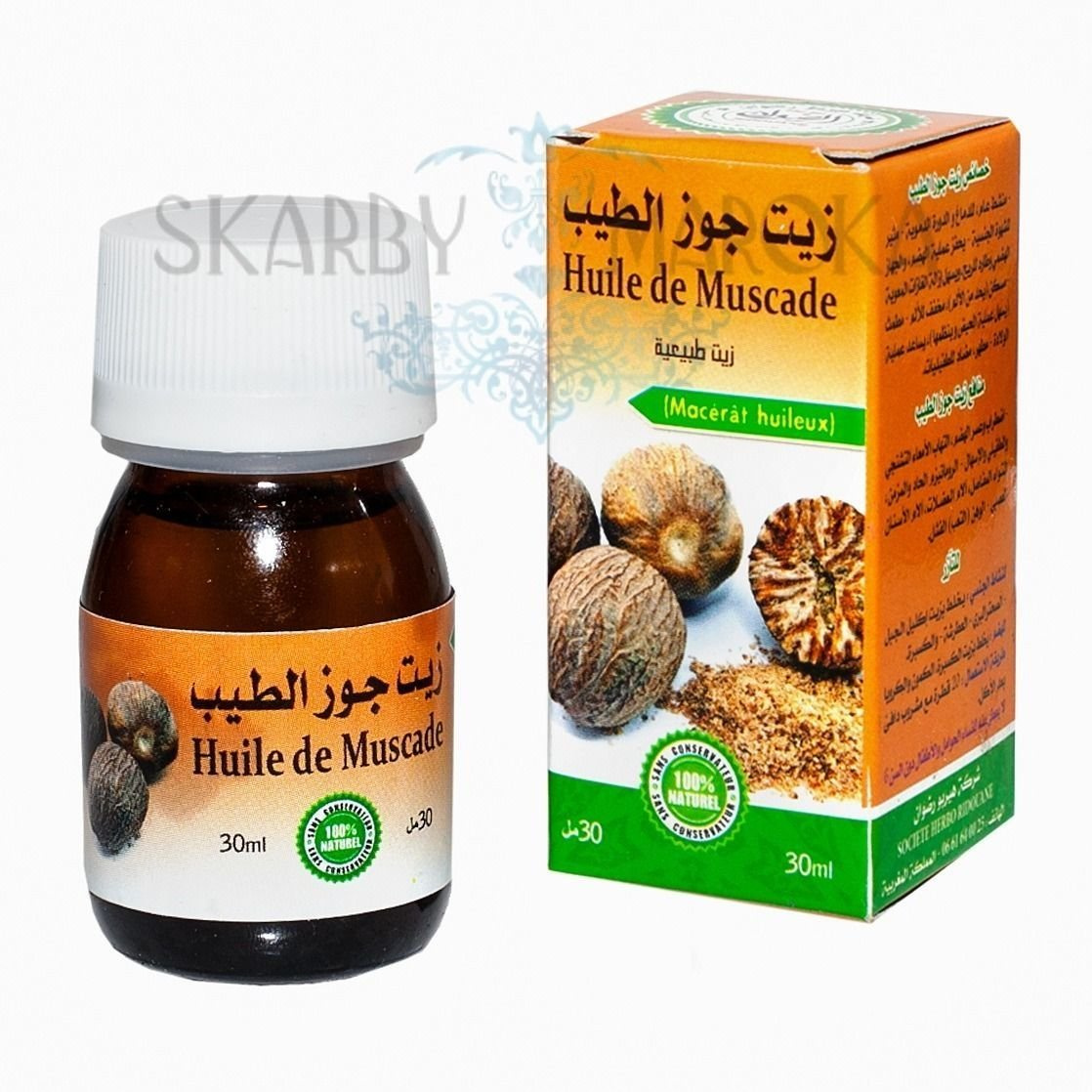100% naturalny OLEJ Z GAŁKI MUSZKATOŁOWEJ 30 ml