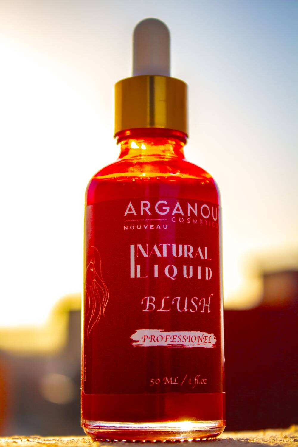 Naturalny PŁYNNY RÓŻ AKER FASSI - esencja z płatków maku  - 30 ml piękna, rozświetlone cera i efektowny makijaż