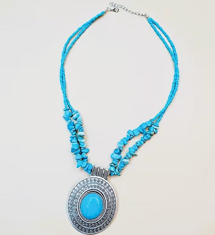 Marokański Naszyjnik Błękit Maroka