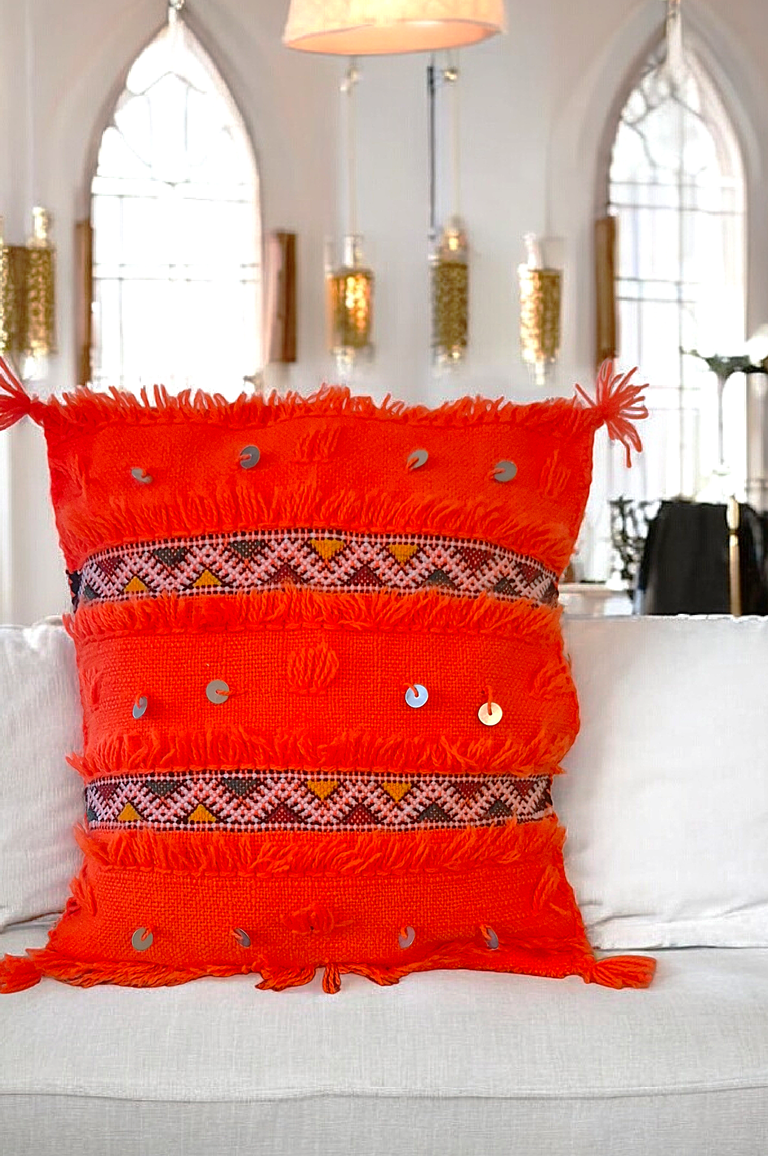 Ręcznie tkana POSZEWKA  - MAROKAŃSKI KILIM – Etniczna Dusza w Twoim Wnętrzu