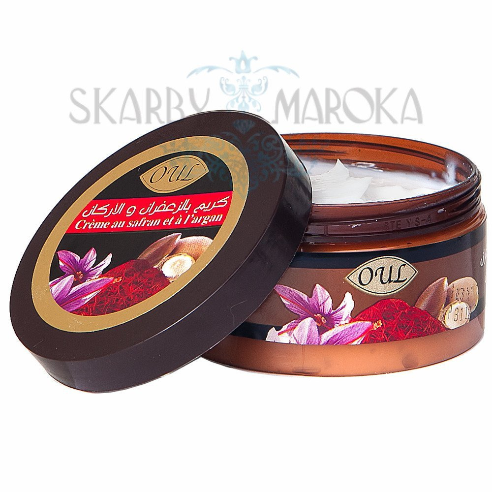 Naturalny KREM Z SZAFRANEM i OLEJKIEM ARGANOWYM,RÓŻANYM  intensywnie regenerujący 100 ml bez parabenów