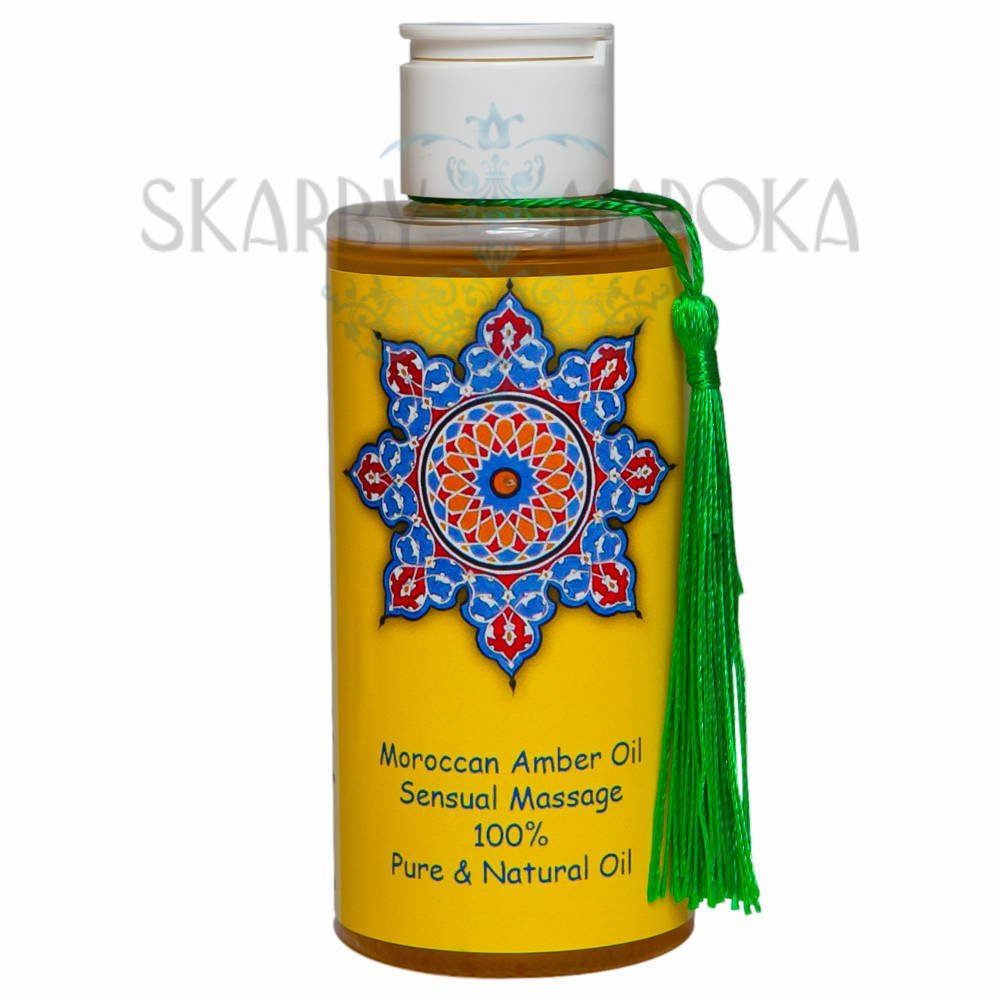 Zmysłowy OLEJEK DO CIAŁA - AMBRA I DRZEWO SANDAŁOWE - Ekskluzywna seria MAROCCAN HAMAM SPA 150 ml