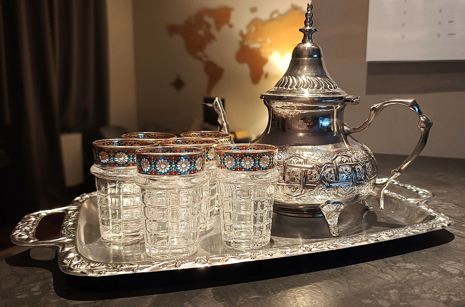 ,,Herbaciana Magia z Marakeszu''- szklanka w orientalnym stylu 6 sztuk