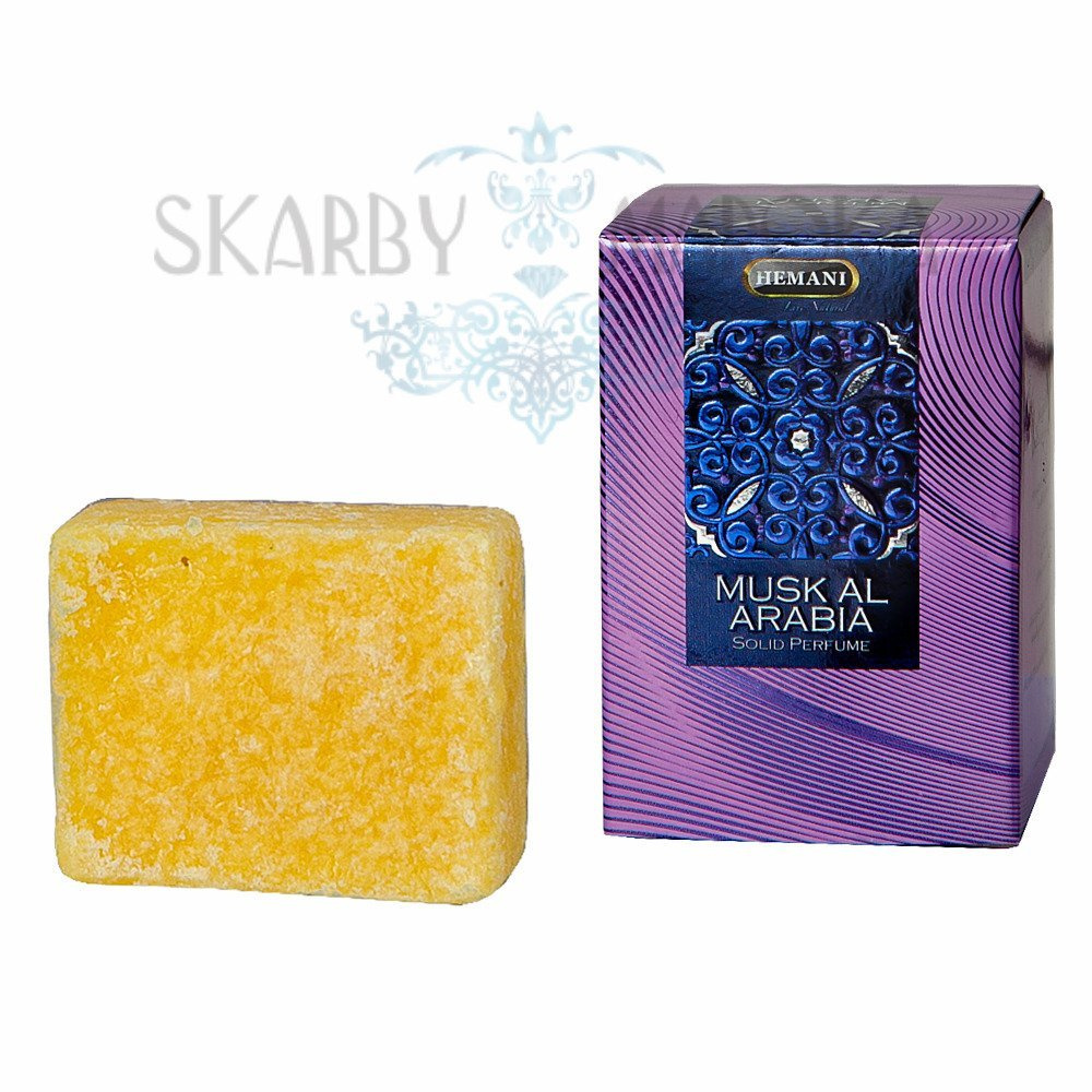 MUSK ARABIA perfumy w kostce 25 gram delikatnie kwiatowe i owocowe nuty z ambrą i piżmem.