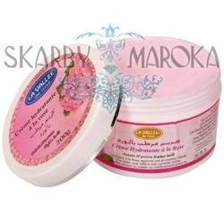 KREM RÓŻANY  Z OLEJKIEM Z RÓŻY DAMASCEŃSKIEJ 200 gram- cudownie pachnący i jedwabiście miękki