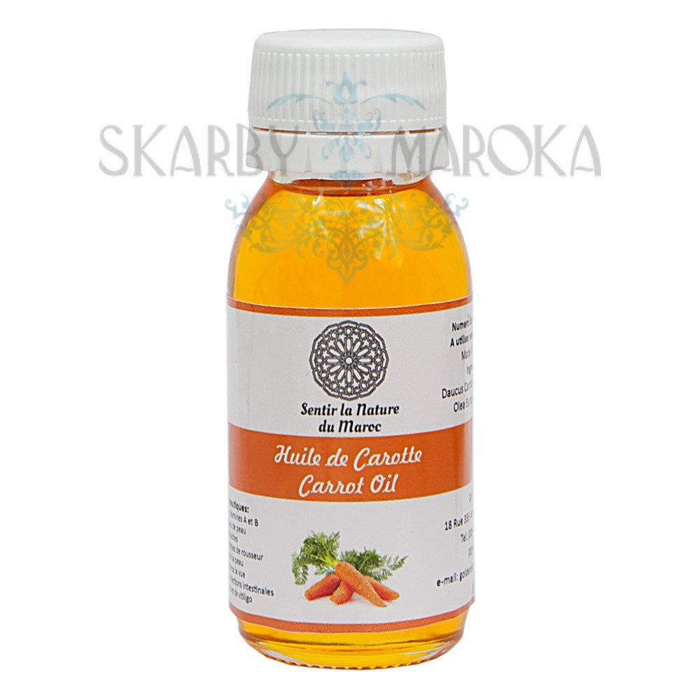 Naturalny OLEJEK MARCHEWKOWY 60 ml macerowany na oliwie z oliwek