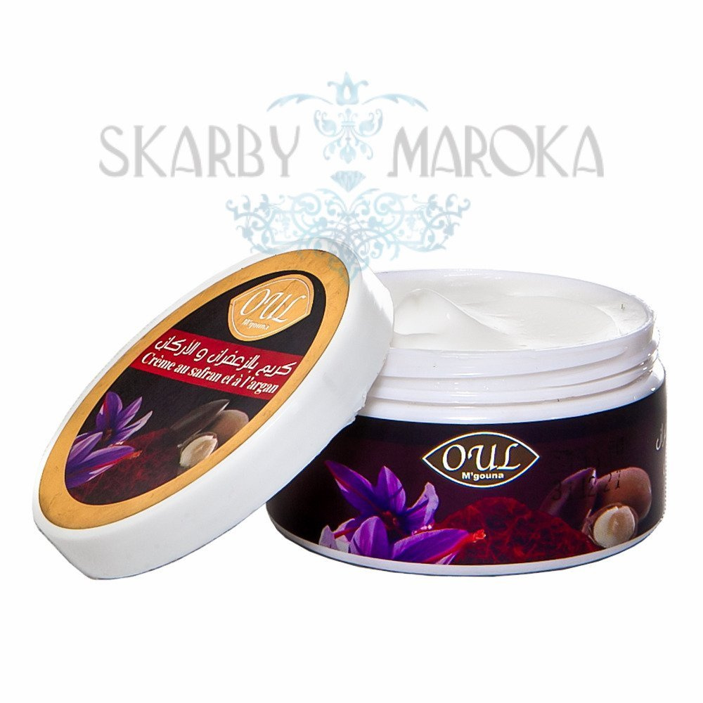 Krem na dzień z DROGOCENNYMI SKŁADNIKAMI AKTYWNYMI  - organiczny olejek arganowy i ekstrakt z szafranu 100 ml  -