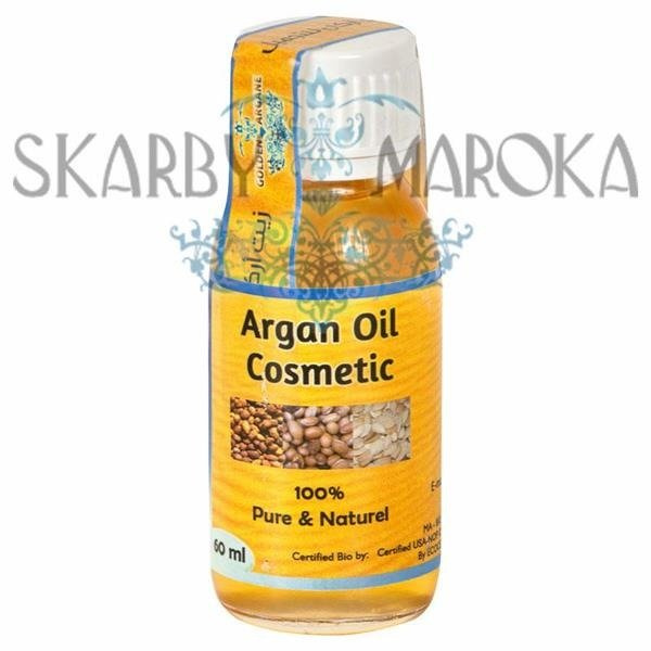 Naturalny OLEJEK ARGANOWY BIO  60 ml szklana butelka