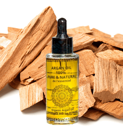 Cudownie kojący OLEJEK ARGANOWY Z DRZEWEM SANDAŁOWYM I AMBRĄ 50 ml