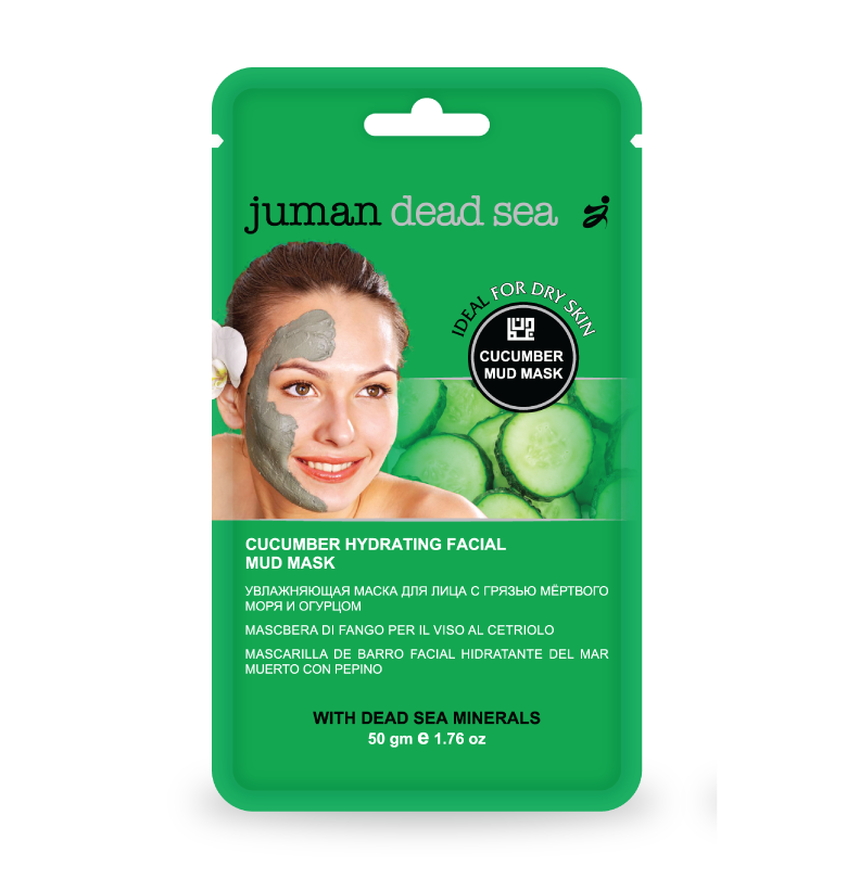 Odświeżająco chłodna maseczka błotna do twarzy na bazie naturalnego błota z Morza Martwego i ekstraktu z ogórka 50 gram (wystarczy na ok 5 zabiegów)