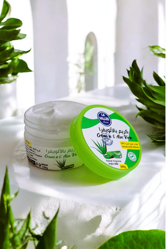 Naturalny KREM do twarzy Z ALOESEM 100 gram - intensywnie nawilża