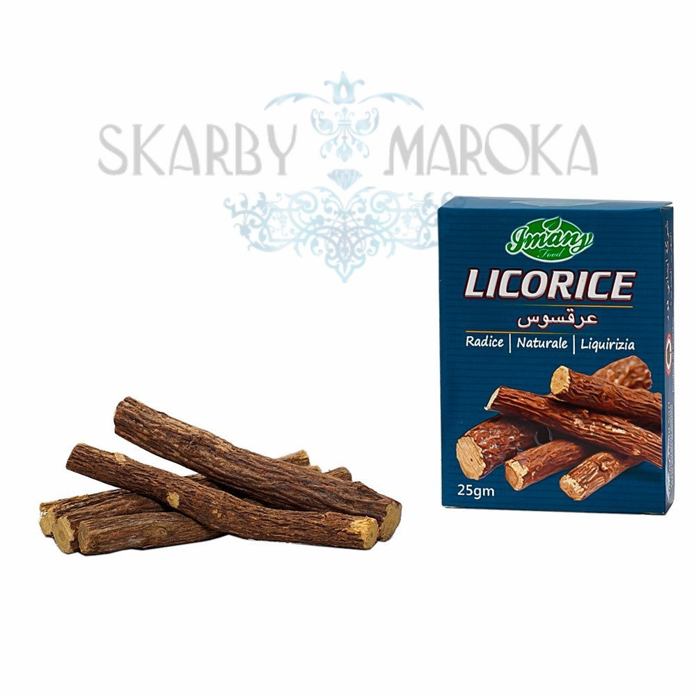 GAŁĄZKI LUKRECJI  25 gram - zapobiega osadzaniu płytki nazębnej,  zapobiega próchnicy, działa bakteriobójczo, skuteczna przy stanach zapalnych dziąseł