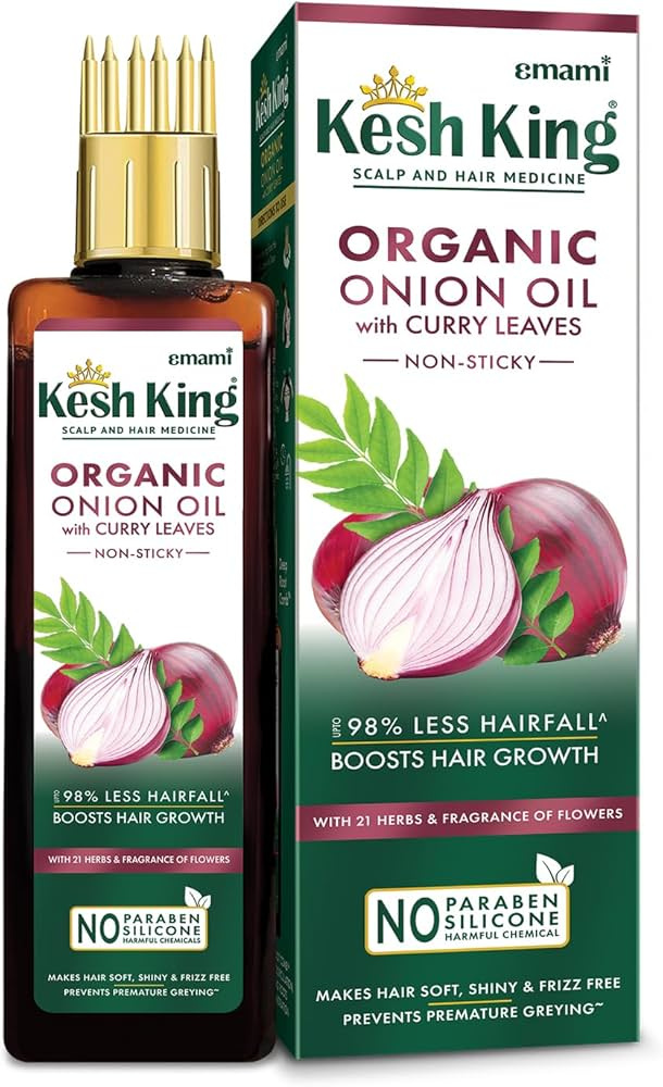 Organiczny, ziołowy OLEJEK CEBULOWY Z LIŚĆMI CARRY - przeciw wypadaniu włosów z masażerem  100 ml