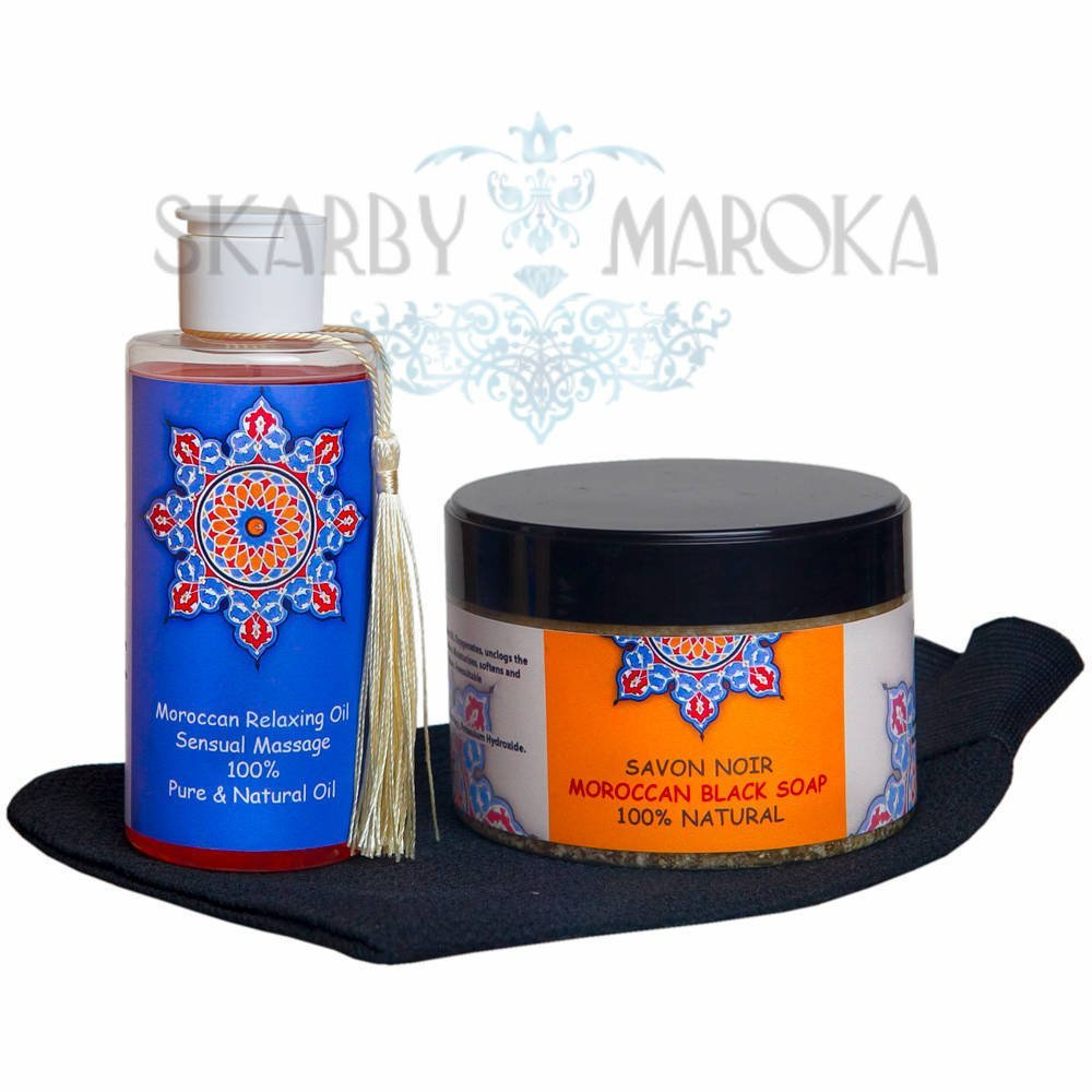 MAROCCAN HAMMAM SPA  - Ekskluzywny zestaw do zabiegu hammam  - RELAKSACYJNY EMOLIENT o właściwościach nawilżających i kojących zestresowane ciało.