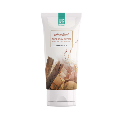 100% naturalne silnie nawilżające,luksusowe odżywcze MASŁO DO CIAŁA z minerałami z Morza Martwego  - 150 ml zapach oud i róża