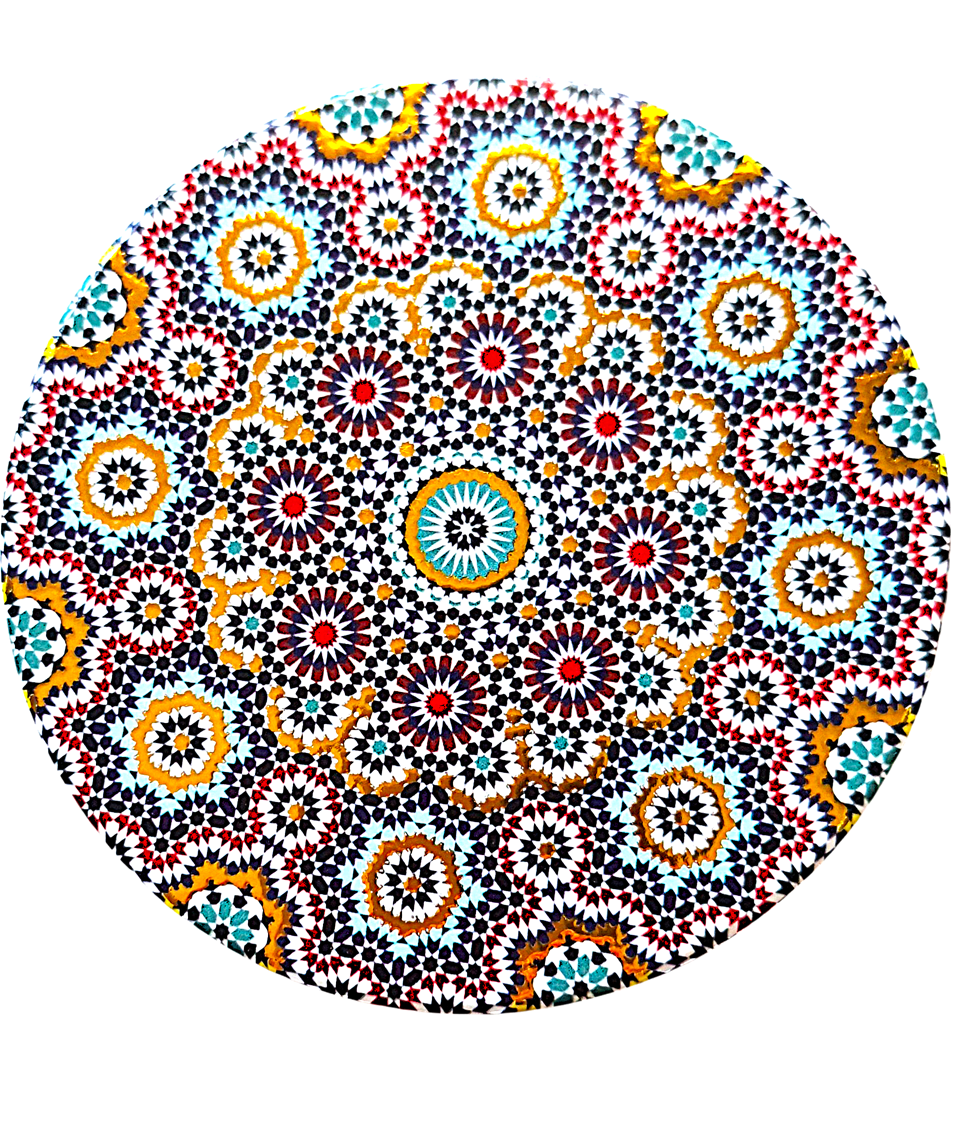 Ceramiczna podkładka z Maroka, piękna orientalna ozdoba - MAROCCAN CANDELA